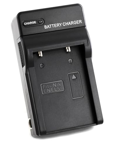 Norifon EN-EL5 Wall Charger for Nikon Coolpix 3700, 4200, 5200, 5900, 7900, P100, P3, P4, P500, P5000, P510, P5100, P520, P6000, P80, P90, S10 and More with Foldable Plug
