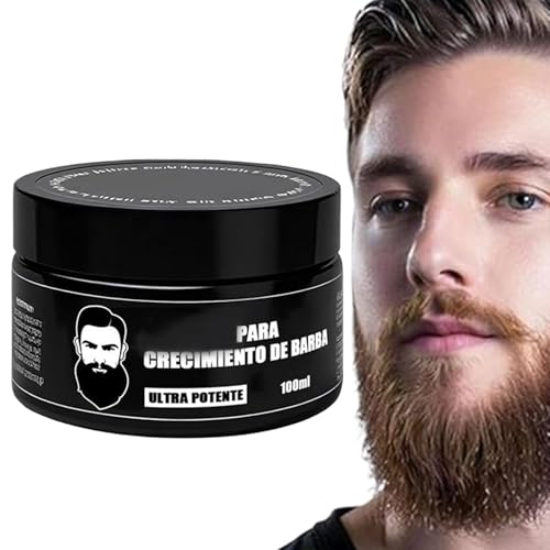 Crema para Barba de Hombres | Crema Estilizadora para Barba - Bálsamo Acondicionador Hidratante 100ml Para Crecimiento Estilizado Piel Facial