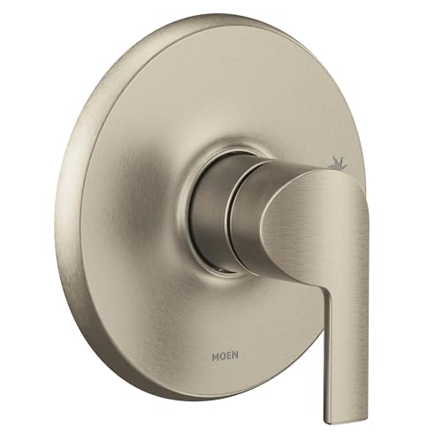 Moen UTS2201BN Doux Collection M-CORE 2-Series 1-Handle Shower Trim Kit, Valve Required, Brushed Nickel