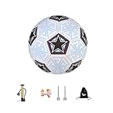 ALCXAZS Beleuchten Sie das Feld leuchtender Standardfußball für das Fußballtraining PU Fußballtraining leuchtender Fußball EN Fußball