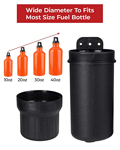 kemimoto Motorcycle Tool Tube Kit, 110MM Diameter Waterproof Motorcycle Storage Canister with Mounting Ties Universal Compatible for BMW R1200GS R1250GS F850GS F800GS Honda Yamaha Kawasaki - Thumbnail 3