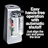 Proctor Silex SureCut Electric Automatic Can Opener for Kitchen with Stainless Steel Blade, Twist-off Easy-Clean Lever, Cord Storage, Extra Tall, Silver (75225)