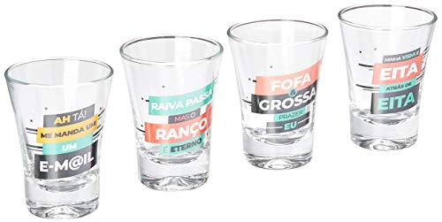 Cj 4 Copos Aperitivo Linha Desabafo Sortidos