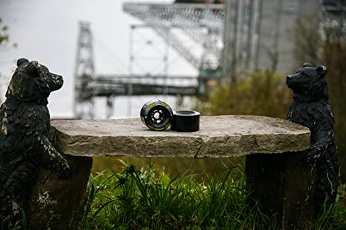 Cloud Ride! Longboard Wheels Hurricanes 90Mm 78A (Set Of 4) Black #TOP1