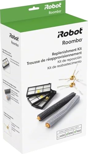 iRobot Roomba - Piezas de repuesto auténticas - Roomba 800 y 900 Series Kit de reposición (3 filtros AeroForce, 2 cepillos laterales giratorios y 1 juego de cepillos de goma multisuperficie)