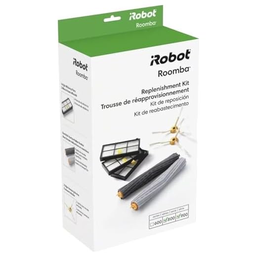 iRobot Roomba Authentic Replacement Parts - Roomba 800 and 900 Series Replenishment Kit (3 AeroForce Filters, 2 Spinning Side Brushes, and 1 Set of Multi-Surface Rubber Brushes)