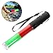 iplusmile Rechargeable Led Traffic with Red and Green Light Portable Glow Wand for Parking Control Concert Signaling Emergency Use and Outdoor Safety 10.23 Inch