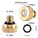 50 Pack Brass Misting Nozzles with 50Pc Brass Misting Nozzles O Ring,Heavy Duty Misting Nozzle 0.02