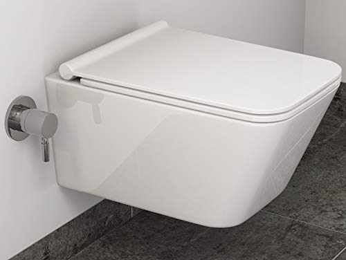 Dusch-WC SSWW Taharet-Toilette mit Spülrand und Softclose