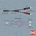 Hosa HMR-010Y REAN 3.5 mm TRS to Dual RCA Pro Stereo Breakout Cable, 10 Feet
