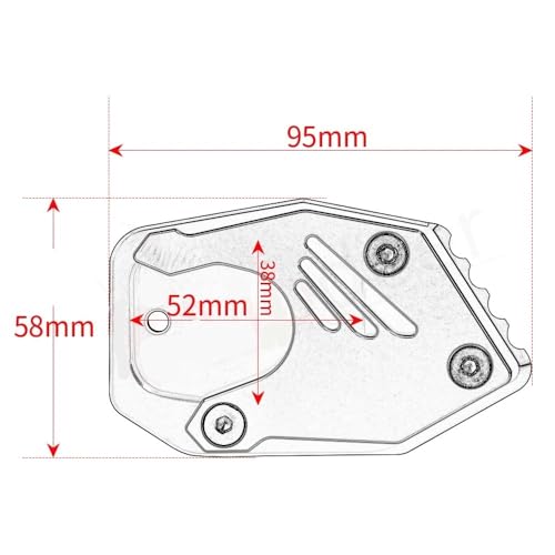 Support latéral pour VFR800X Crossrunner, extension de béquille de moto