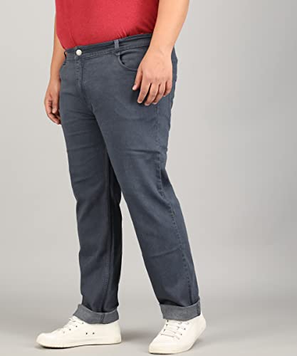 Image of STUDIO NEXX Regular Fit Cotton Lycra Blend Black Jeans