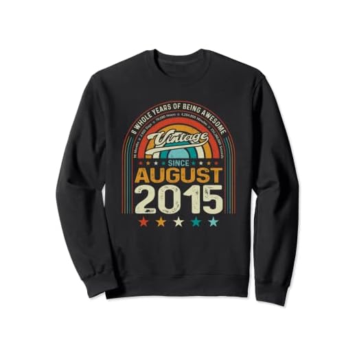 8º cumpleaños niño 8 años de ser impresionante nacido agosto 2015 Sudadera
