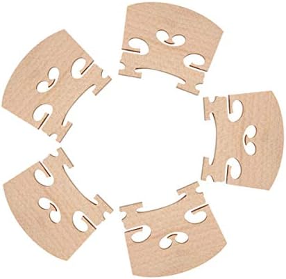 5 Pack Fine Grade Maple 4/4 Full Size Violin Bridge Violin Parts