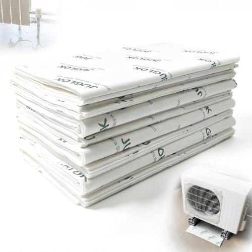 Image of 10 Pcs Water Absorbent Mats - 13.8 inch x 15.8 inch Reusable Water Absorbing Pads for Home, Kitchen, Garage, and Basement - Hand-Wringable Quick-Dry Water Absorbers (1 Pack, 10 Pcs)
