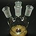 NANSHIN lab Glass,250ML 4 Neck Round Bottom Flask,24/40 Joint,Heavy Wall,lab Glassware Flask
