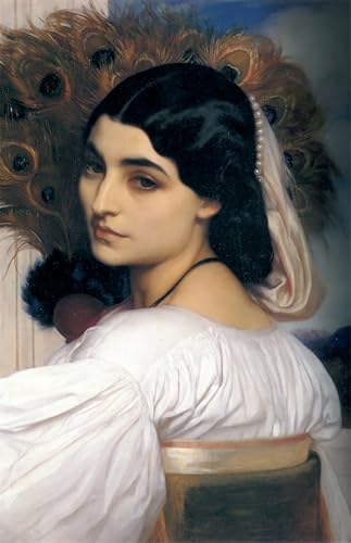 Peinture sur toile Pavonie Leighton reproduction artistique 60x90cm