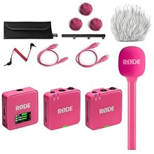 Digital 2-channel wireless microphone system: two transmission modules - one reception module Ideal for videographers / interviews / podcasts / presentations / streaming Range up to 260 m / fee and registration-free 2.4 GHz band Connection option for...