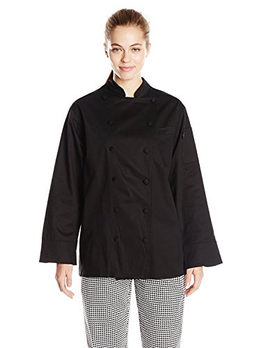 Dickies Chef Women's Annabella Executive Coat, Black, XX-Large