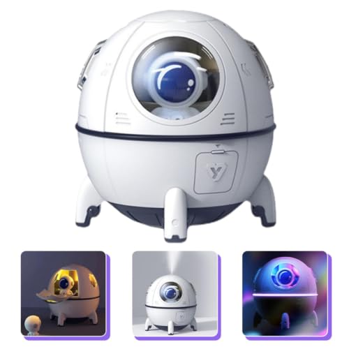 Humidificadores Dormitorio contra Sequedad con Luz Nocturna y Batería 1200Mah 8