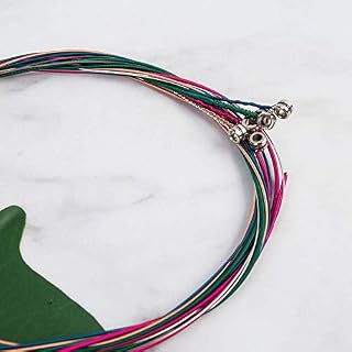 Color Strings Lot de 6 jeux de cordes en acier pour guitare Confortables et écologiques - Les Beatles, Paul McCartney, John Lennon, RIngo Starr, George Harrison Color Strings Lot de 6 jeux de cordes en acier pour guitare Confortables et écologiques – Image 4