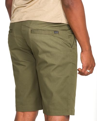 Image of Volcom Men's Vmonty Stretch 22 Chino Shorts - Casual Everyday Wear, Relaxed Fit