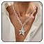 chunky star necklace-silver