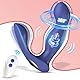 Analvibrator Erotisches Sex Spielzeug für die Männer, Prostata-Massagegeräte mit Fernbedienung, Anal Dildo Analvibratoren Vibratorensets Analplug für Männer mit 9 Vibrations und Rotations, Sex Toys