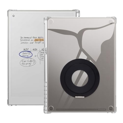 Coque Remarkable Paper Pro 11.8 avec support de bureau noir et transparent