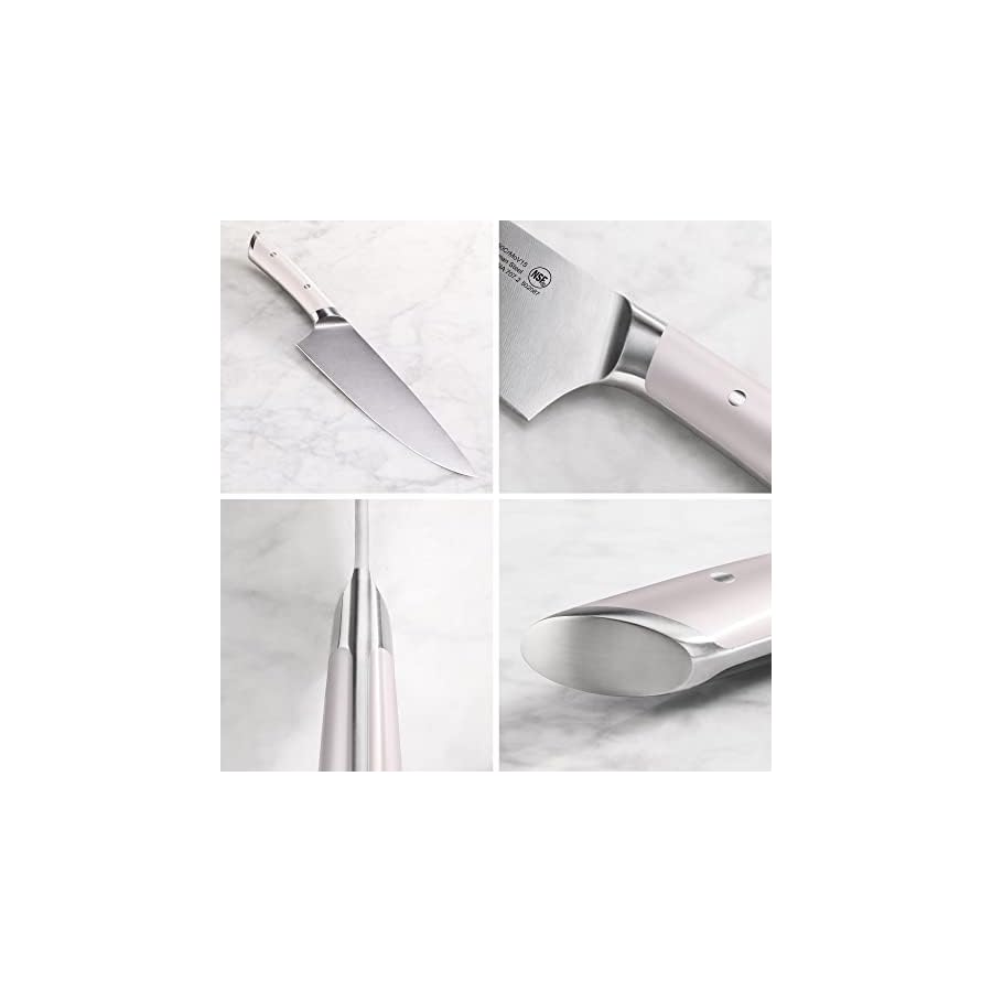 Cangshan HELENA Series German Steel Forged, HUA Knife Block Set (4-Piece, White)