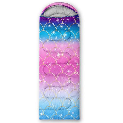 Saco de Dormir Axolotl Unicorn para Niños y Niñas – Ligero, Cálido para Clima Frío, Impermeable y Portátil con Bolsa de Compresión para Camping y Senderismo miniatura 7