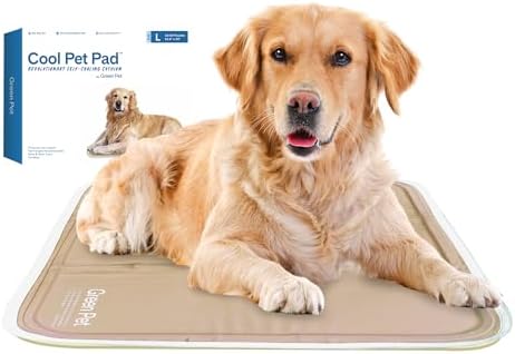 Green Pet Shop Cool Pet Pad — Large, Iced Latte