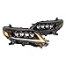AlphaRex 11-21 Toyota Sienna LUXX LED Proj Headlights Plank Style Alpha Black w/Seq Signal/DRL