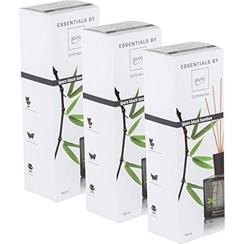 Preisvergleich Produktbild Essentials by Ipuro Black Bamboo 200ml Durfträume (3er Pack)