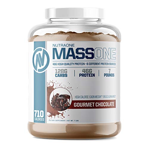 Massone Mass Gainer Protein Powder By Nutraone – Gain Weight Protein Meal Replacement (Gourmet Chocolate - 7 Lbs.) #TOP29