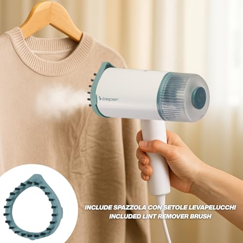 BEPER P204FER210: Vertical Garment Steamer, White - Image 6