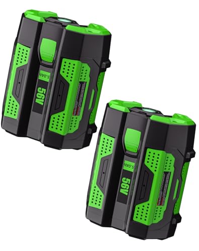 Image of 2Pack 56V 5.0Ah Replacement for EGO Battery:Lithium ion Battery BA2800T BA4200T BA1400T Compatible with All EGO 56 Volt Tools and Chargers