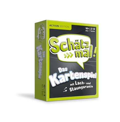 Schätz mal! Das Kartenspiel - Action: Das Kartenspiel mit Lach- und Staungarantie I Ab 10 Jahre I 2-8 Spieler, Yellow