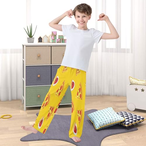 Pajama Pants Long Track Pants Pizza Slices Yellow(2) Sweatpants Athletic for 6-14 Years3