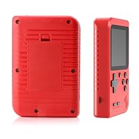 Handheld Spielkonsole, Retro Handheld Konsole Mit 500 Klassischen Fc Spielen, 3\ LCD-Bildschirm, Retro Game Console Für Zwei Spieler Spiele Und Tv-Ausgang, Kinder Und Erwachsene (Rot)