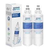 GOLDEN ICEPURE 257760 Filtro dell'acqua per frigorifero, compatibile con Panasonic CNRAH-257760, CNRAH- 125950, EcoAqua EFF-6032B; NR-B53V1-WB/X1D, NR-BG53V2, NR-BG53VW2, NR-B53V2-XE, NR-B54X1-WB/EEG