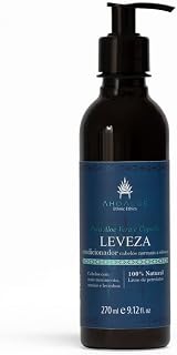Condicionador LEVEZA feito com Babosa (AloeVera) orgânica e Copaíba, 100% Natural, vegano, certificado natural. 270 ml