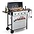COOKIT 4-Burner Propane Gas Grill with 40,000 BTU Output - Enamel Cooking Grids, Easy-Clean Grease Management & Even Heat Distribution for Perfect BBQs (4-Burner)