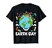 Earth Day Shirt Floral Cute & Peaceful Planet Earth Day 2026 T-Shirt