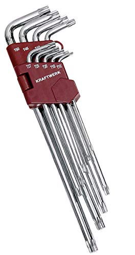 KRAFTWERK 3607-9-pcs. Set de clés mâles coudées TX T10-T50