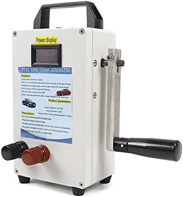 YIYIBYUS Portable Power Station,Hand Crank Generator Portable Power Supply Emergency Charger Outdoor Gear Hiking Travel Camping Emergency 110V 150W (With Vehicle Charging)