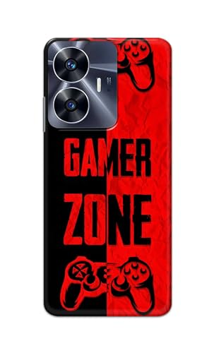Image of Printed Hard Back Cover Case for Realme C55 Back Cover (Gamer Zone) -1111