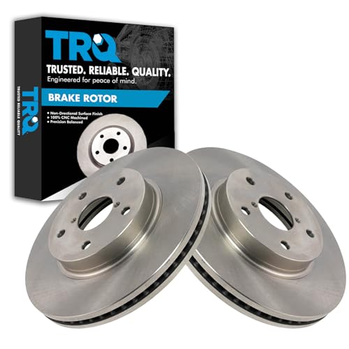 TRQ Front Brake Rotors Set Vented Compatible with 2015-2019 Subaru Legacy