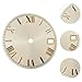 Aosekaa Replacement 28.5MM Watch Dial Fits for NH35, Automatic Watch Movement Repair Parts Accessories, White Gold
