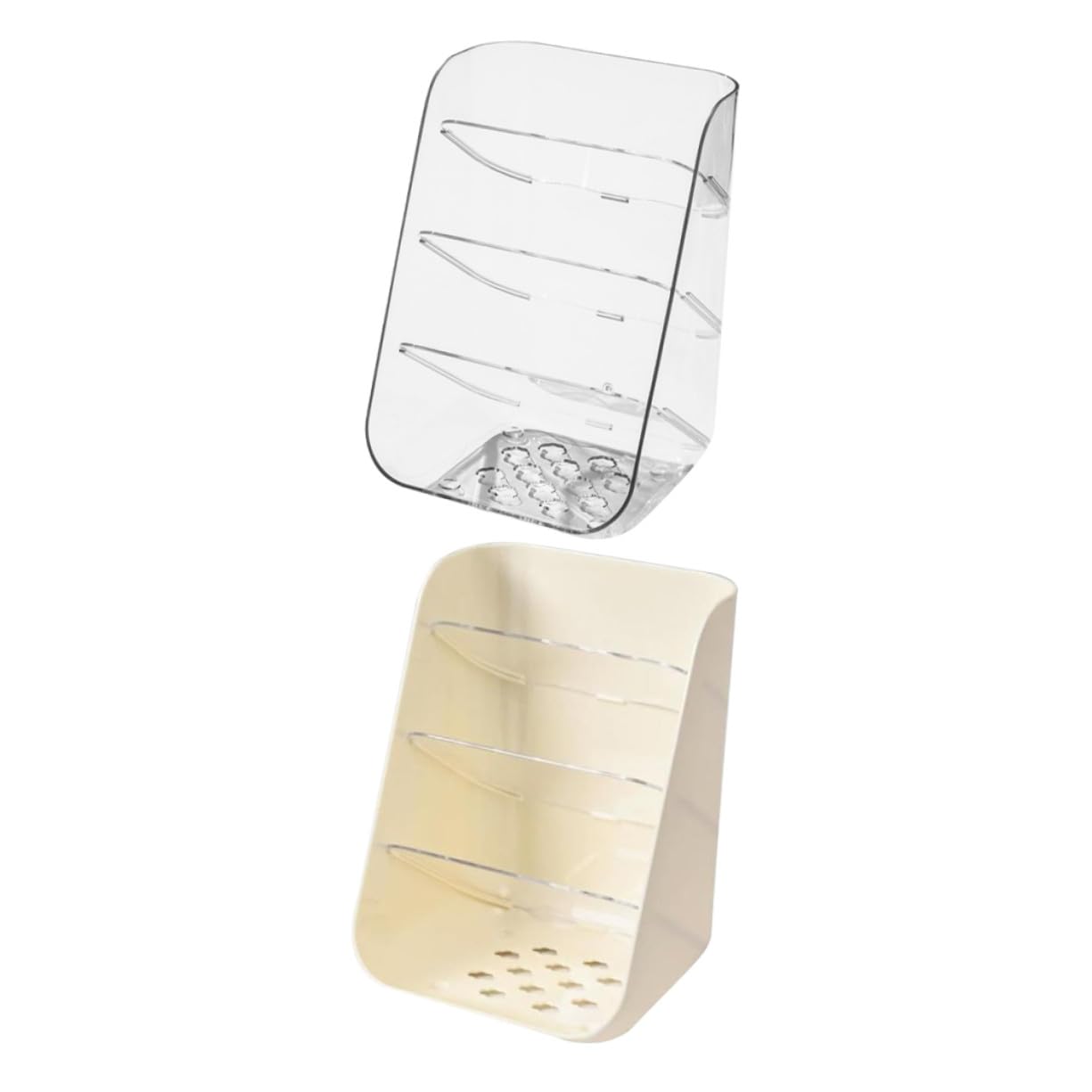 Boîte de rangement et porte-stylo transparent Mikikit pour bureau (2 pièces)